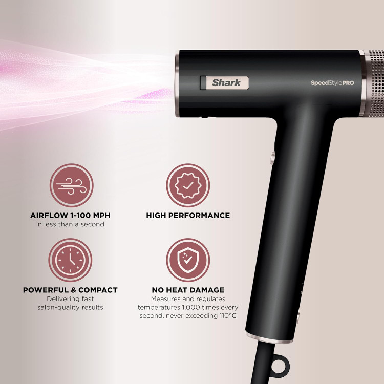 سشوار حرفهای شارک نینجا مدل SpeedStyle Pro